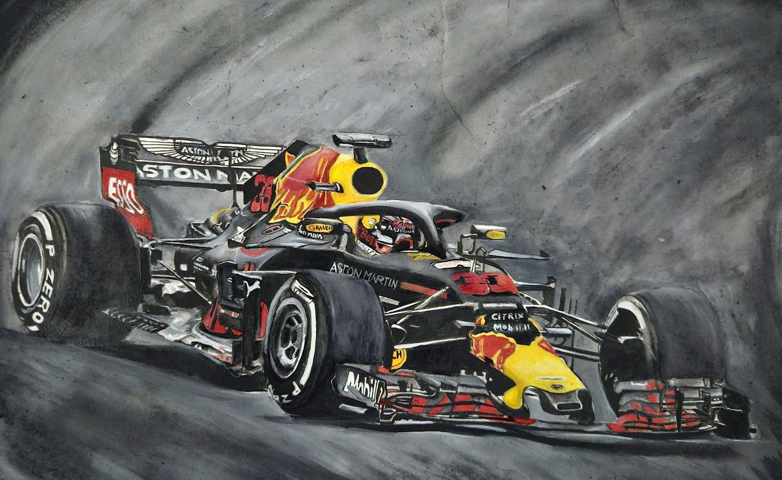 Race Day — Watercolour on paper